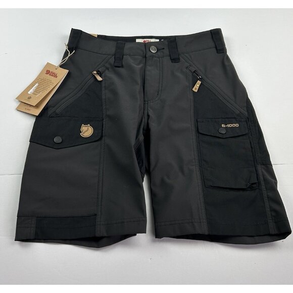 Fjallraven Nikka Curved Womens Shorts Black G1000 Size 26 Waist - Picture 6 of 16